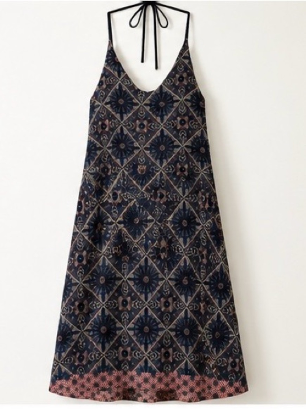 Anthropology Navy Floral Dress